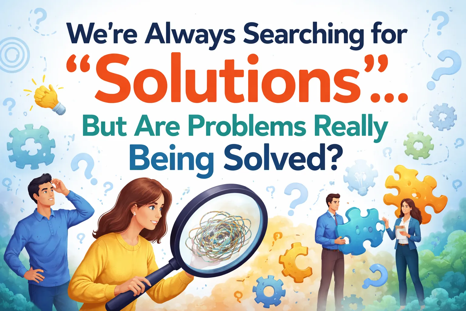我们总在寻找“解决方案”，但问题真的被解决了吗？
